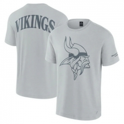 Men Fanatics Gray Minnesota Vikings Elements Iconic T Shirt