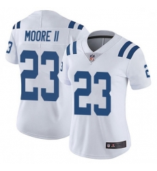 Women Indianapolis Colts Kenny Moore II Limited Color Rush Vapor Untouchable Jersey White