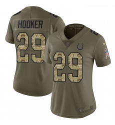 Womens Nike Indianapolis Colts 29 Malik Hooker Limited OliveCamo 2017 Salute to Service NFL Jersey