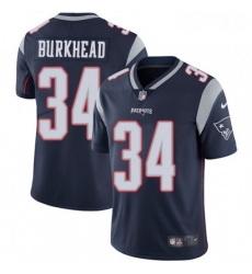 Mens Nike New England Patriots 34 Rex Burkhead Navy Blue Team Color Vapor Untouchable Limited Player NFL Jersey