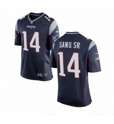 New England Patriots 14 Mohamed SANU SR Blue Vapor Limited Jersey