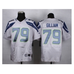 Nike Seattle Seahawks 79 Garry Gilliam grey Elite NFL Jersey