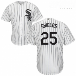 Mens Majestic Chicago White Sox 33 James Shields Replica White Home Cool Base MLB Jersey