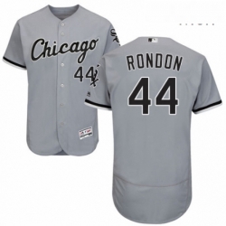 Mens Majestic Chicago White Sox 44 Bruce Rondon Replica Grey Road Cool Base MLB Jersey 