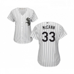 Womens Chicago White Sox 33 James McCann Replica White Home Cool Base Baseball Jersey 