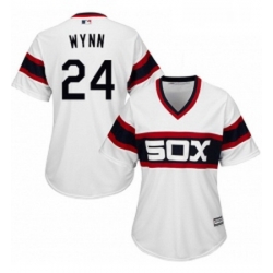 Womens Majestic Chicago White Sox 24 Early Wynn Authentic White 2013 Alternate Home Cool Base MLB Jersey