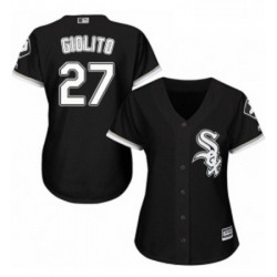 Womens Majestic Chicago White Sox 27 Lucas Giolito Authentic Black Alternate Home Cool Base MLB Jersey 