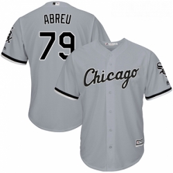 Youth Majestic Chicago White Sox 79 Jose Abreu Replica Grey Road Cool Base MLB Jersey