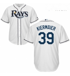 Mens Majestic Tampa Bay Rays 39 Kevin Kiermaier Replica White Home Cool Base MLB Jersey