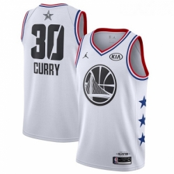 Youth Nike Golden State Warriors 30 Stephen Curry White Basketball Jordan Swingman 2019 All Star Game Jersey