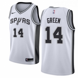 Womens Nike San Antonio Spurs 14 Danny Green Swingman White Home NBA Jersey Association Edition