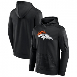 Men Denver Broncos Black On The Ball Pullover Hoodie