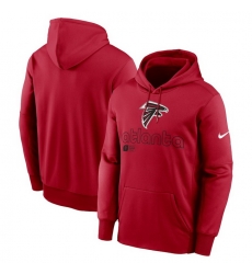 Men Nike Red Atlanta Falcons Performance Pullover Hoodie