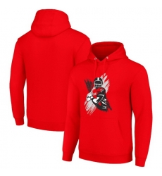 Men Starter Red Atlanta Falcons Player X Fleece Pullover Hoodie