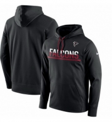 NFL Mens Atlanta Falcons Nike Black Sideline Circuit Pullover Performance Hoodie