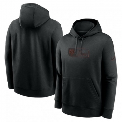 Men Nike Black Chicago Bears Edge French Terry Club Pullover Hoodie