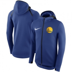 Men Golden State Warriors Nike Showtime Therma Flex Performance Full Zip Hoodie Royal