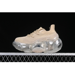 GROUNDS LARGE BUBBLE HEIGHTENED PLATFORM SNEAKERS NUDE WHITE BEIGE