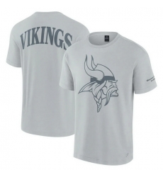 Men Fanatics Gray Minnesota Vikings Elements Iconic T Shirt