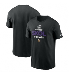 Men Minnesota Vikings Black 2024 Playoffs T Shirt