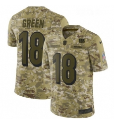 Youth Nike Cincinnati Bengals 18 AJ Green Limited Camo 2018 Salute to Service NFL Jersey