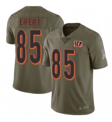 Youth Nike Cincinnati Bengals 85 Tyler Eifert Limited Olive 2017 Salute to Service NFL Jersey