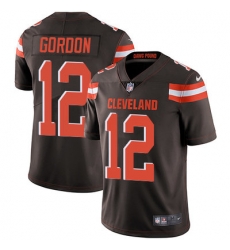 Nike Browns #12 Josh Gordon Brown Team Color Youth Stitched NFL Vapor Untouchable Limited Jersey