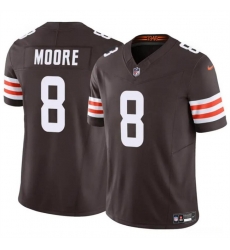 Youth Cleveland Browns 8 Elijah Moore Brown 2023 F U S E Vapor Limited Stitched Football Jersey