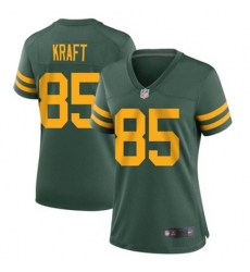 Women Green Bay Packers 85 Tucker Kraft Rush Vapor Untouchable Stitched Football Jersey