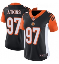 Womens Nike Cincinnati Bengals 97 Geno Atkins Elite Black Team Color NFL Jersey