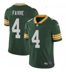 Youth Nike Green Bay Packers 4 Brett Favre Elite Green Team Color NFL Jersey