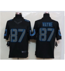 Nike Indianapolis Colts 87 Reggie Wayne Black Limited Impact NFL Jersey