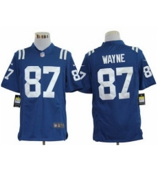 Nike Indianapolis Colts 87 Reggie Wayne Blue Game NFL Jersey