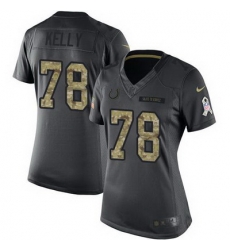 Nike Colts #78 Ryan Kelly Black Womens Stitched NFL Limited 2016 Salute to Service Jersey