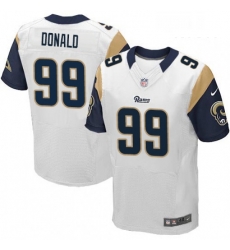 Men Nike Los Angeles Rams 99 Aaron Donald White Vapor Untouchable Elite Player NFL Jersey