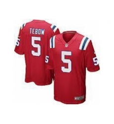 Nike New England Patriots 5 Tim Tebow red Game NFL Jersey