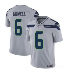 Men Seattle Seahawks 6 Sam Howell Grey Vapor Limited Stitched Football Jersey