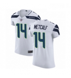 Mens Seattle Seahawks 14 DK Metcalf White Vapor Untouchable Elite Player Football Jersey