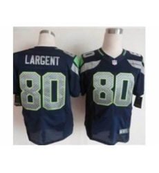 Nike Seattle Seahawks 80 Steve Largent Blue Elite NFL Jersey