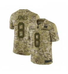 Youth New York Giants 8 Daniel Jones Limited Camo 2018 Salute to Service Football Jersey