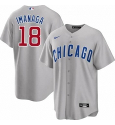 Men Chicago Cubs Shota Imanaga #18 Gray Nike Stitched MLB jersey