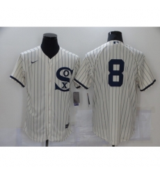 Men Chicago White Sox 8 Bo Jackson Cream Elite 2021 Field of Dreams Jersey