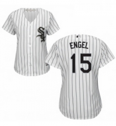 Womens Majestic Chicago White Sox 15 Adam Engel Replica White Home Cool Base MLB Jersey 