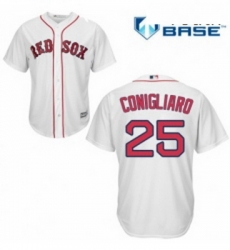 Youth Majestic Boston Red Sox 25 Tony Conigliaro Authentic White Home Cool Base MLB Jersey 