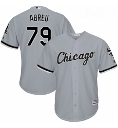 Youth Majestic Chicago White Sox 79 Jose Abreu Replica Grey Road Cool Base MLB Jersey