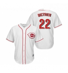 Youth Cincinnati Reds 22 Derek Dietrich Replica White Home Cool Base Baseball Jersey 