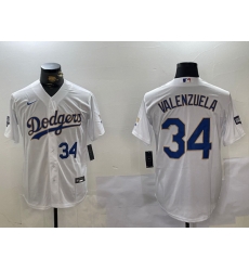 Men Los Angeles Dodgers 34  White Gold Championship Cool Base Stitched Jersey 2