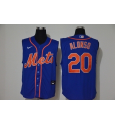 Mets 20 Pete Alonso Royal Nike Cool Base Sleeveless Jersey