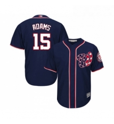 Youth Washington Nationals 15 Matt Adams Replica Navy Blue Alternate 2 Cool Base Baseball Jersey 