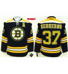 Women NHL boston bruins #37 bergeron black jerseys